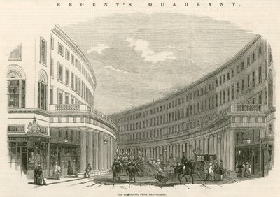 Der Quadrant, Regent Street, London von English School