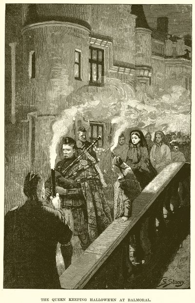 Die Königin feiert Halloween in Balmoral von English School