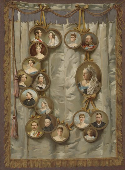 Drottningens jubileum (chromolitho) av English School