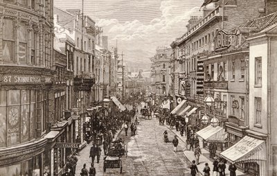 Drottningens besök i Birmingham: The High Street, från 