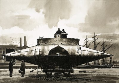 Ubåten "Resurgam" skapad av pastor George Garrett 1879 av English School
