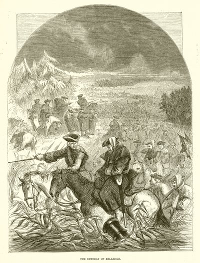 The Retreat of Belleisle av English School
