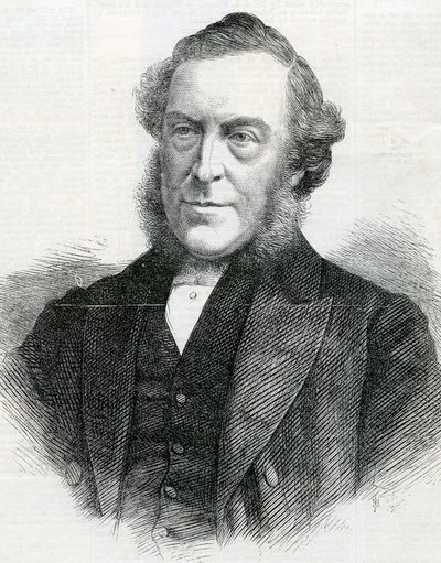 Pastor John Bedford, president för Wesleyan Methodist Conference, 1867 av English School