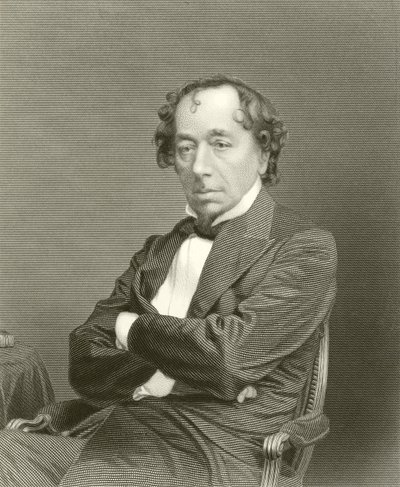 Den högra Hon Benjamin Disraeli av English School