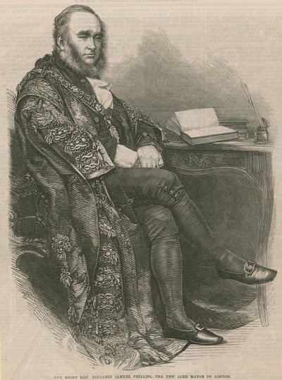 Rätten ärade Benjamin Samuel Phillips, den nya överborgmästaren i London av English School
