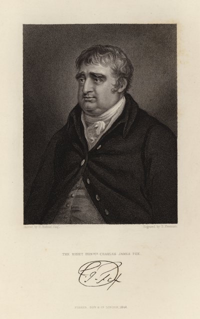 Den rätte ärade Charles James Fox av English School