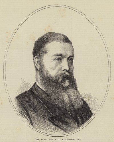 The Right Honourable H C E Childers, MP (gravyr) av English School