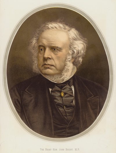Den mycket ärade John Bright, parlamentsledamot (kromolit) av English School