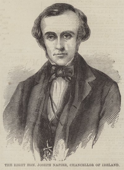 The Right Honorable Joseph Napier, Irlands kansler (gravyr) av English School