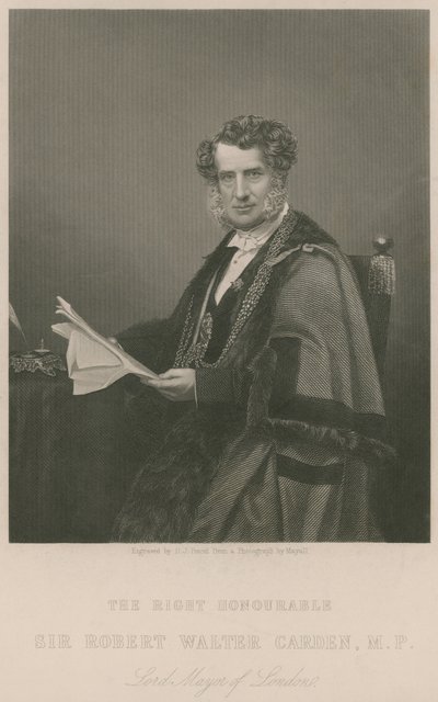 Den höge ärade Sir Walter Carden, Londons borgmästare av English School