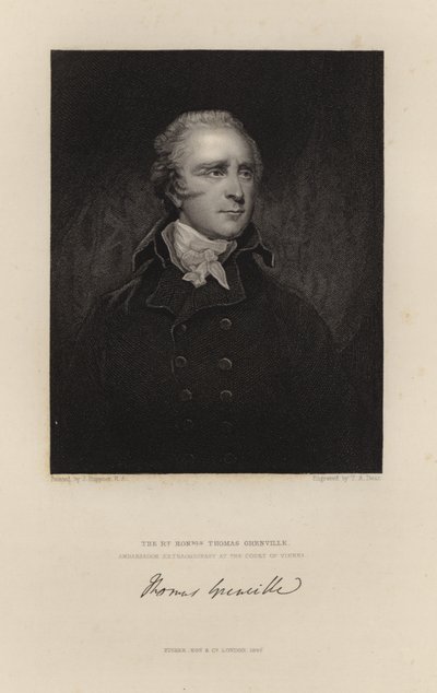 Rätten ärade Thomas Grenville av English School