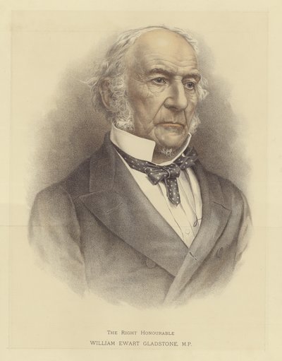 Den rätte ärade William Ewart Gladstone av English School