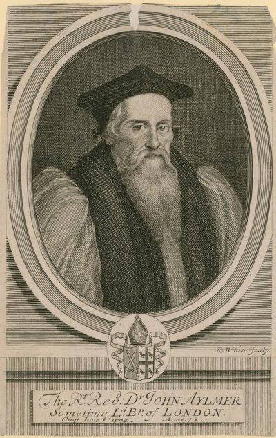 Rätt pastor Dr John Aylmer, någon gång Lord Bishop of London av English School