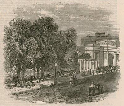 The Riot in Hyde Park: De trasiga räckena vid Hyde Park Corner av English School