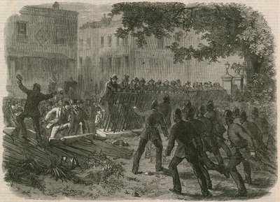 The Riot in Hyde Park: Mobben drar ner räckena i Park Lane av English School
