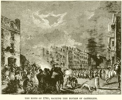 Upploppen 1780; Att plundra katolikernas hus av English School