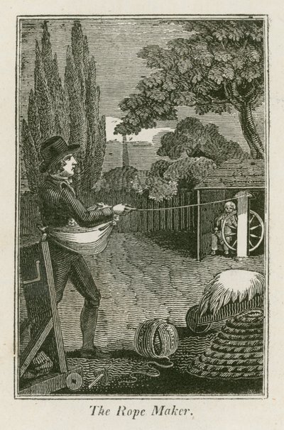 The Rope Maker (gravyr) av English School