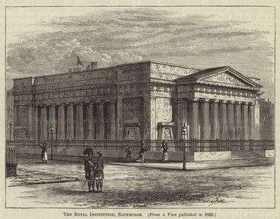 The Royal Institution, Edinburgh (gravyr) av English School