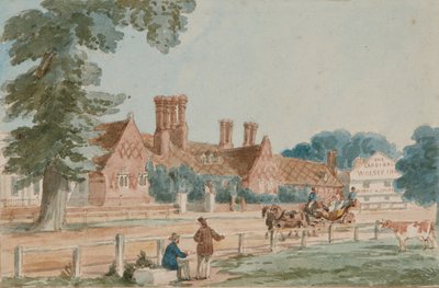 The Royal Mews, ca 1865 (akvarell på papper) av English School