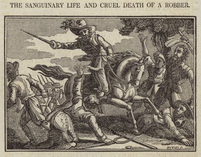The Sanguinary Life and Cruel Death of a Robber (gravyr) av English School