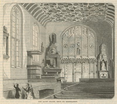 Savoy Chapel sedan dess restaurering av English School