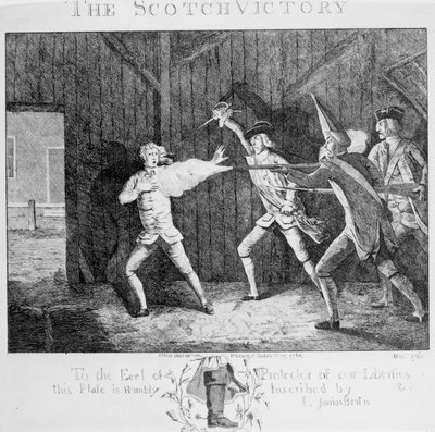 Den skotska segern, 1768 av English School
