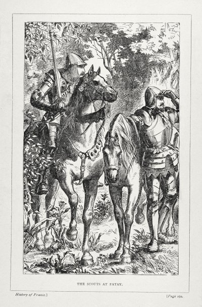The Scouts at Patay, från The History of France, av Emile de Bonnechose, utgiven av Ward, Lock and Co, London av English School