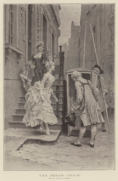 Sedanstolen (litho) av English School