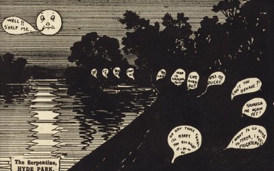 The Serpentine, Hyde Park (gravyr) av English School