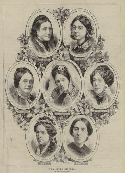 De sju systrarna (gravyr) av English School