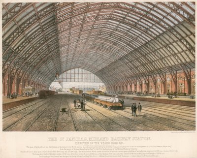 St Pancras, Midland Railway Station, London, uppförd under åren 1866-69 av English School