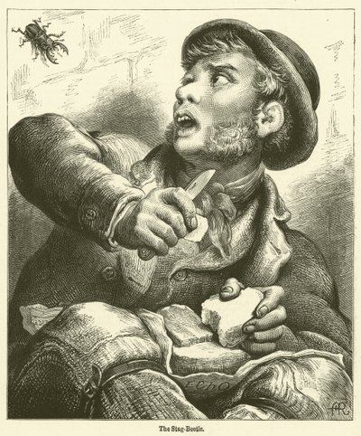 Hjortens bäver (gravyr) av English School