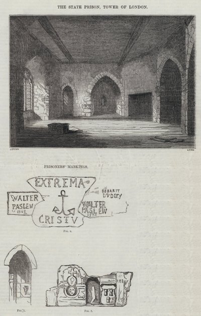 The State Prison, Tower of London (gravyr) av English School