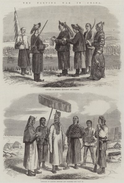 Taeping-kriget i Kina (gravyr) av English School