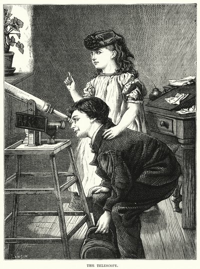 Teleskopet (gravyr) av English School