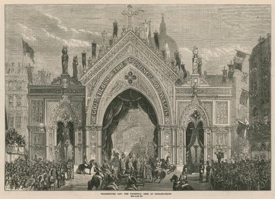 Thanksgiving Day: triumfbågen vid Ludgate Hill av English School