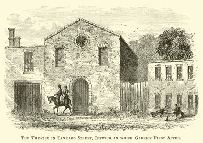Teatern i Tankard Street, Ipswich, där Garrick först agerade av English School