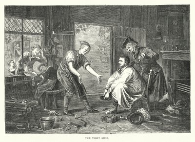 Den tajta skon (gravyr) av English School