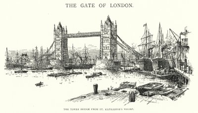 Tower Bridge från St Katharine