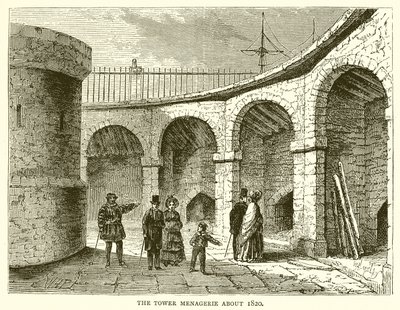 Tornmenageriet omkring 1820 av English School
