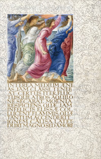 Trojanerna upptäcker Didos begravningsbål, 1874-c.1919 av English School
