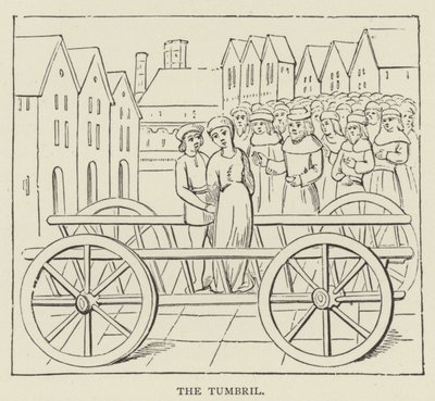 The Tumbril (gravyr) av English School