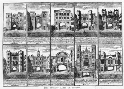 De tolv gamla portarna i London City av English School