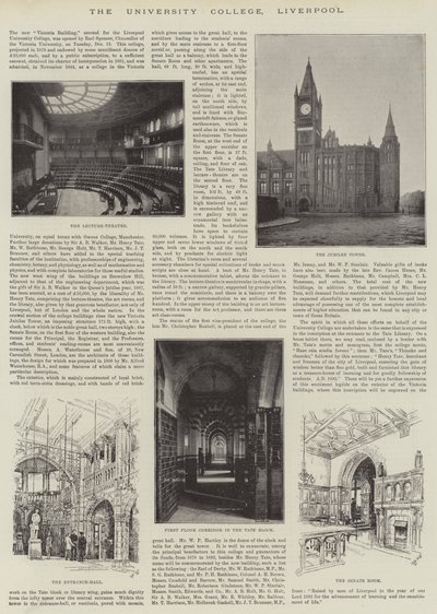 University College, Liverpool (gravyr) av English School