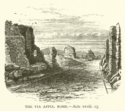 Via Appia, Rom, Apostlagärningarna, xxviii av English School