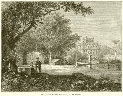 Villa Pamphili-Doria, nära Rom av English School