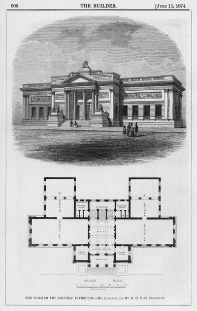 The Walker Art Gallery, Liverpool (gravyr) av English School
