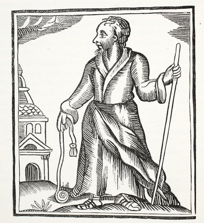 The Wandering Jew, illustration från Chap-books of the artonde århundradet av John Ashton, pub. 1882 av English School