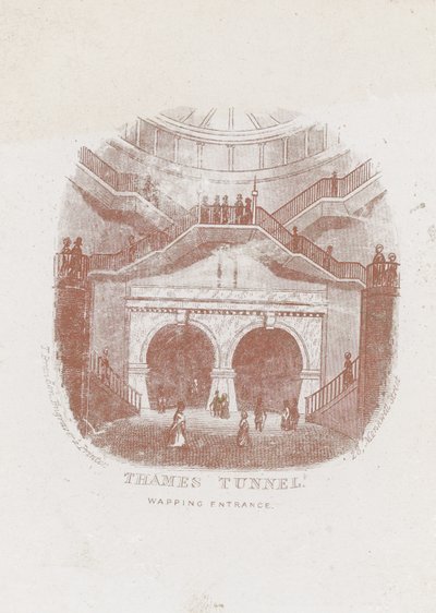 The Wapping Entrance of Thames Tunnel av English School
