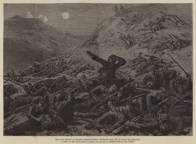 The War, Effect of Modern Breechloaders, "Turkish Loss, 800 in about Ten Minutes" (gravyr) av English School